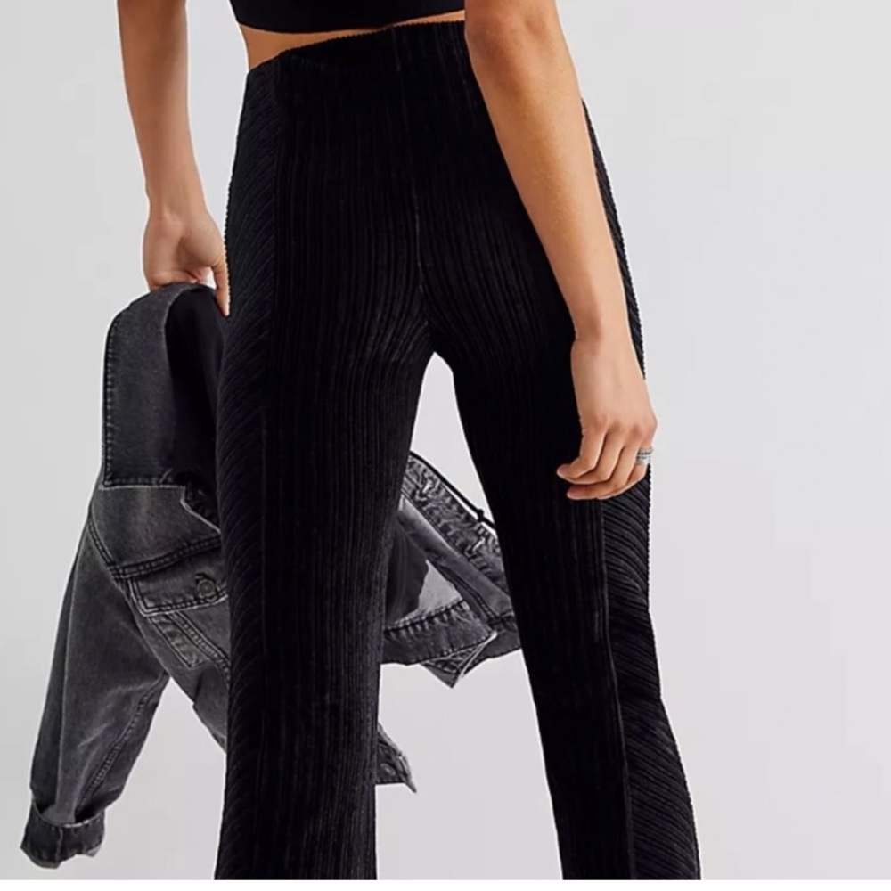 NWT high waisted slim pull on flare pants free people